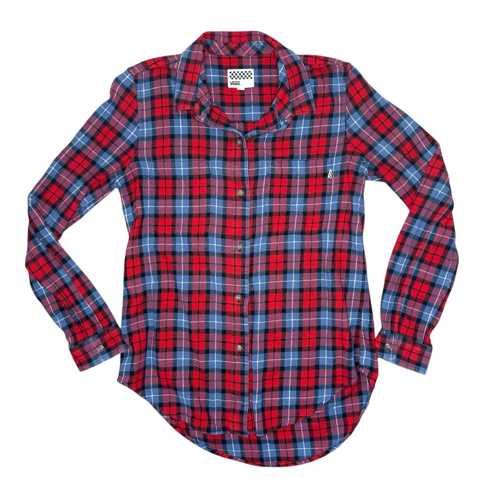Vans Women’s Flannel Blue/Red Size M